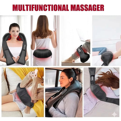 Virelax™ Heated Deep-Kneading Neck & Shoulder Massager